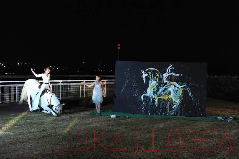 Nuit des amazones 2016, Clémence Lesconnec et Vencedor, hippodrome de Deauville.